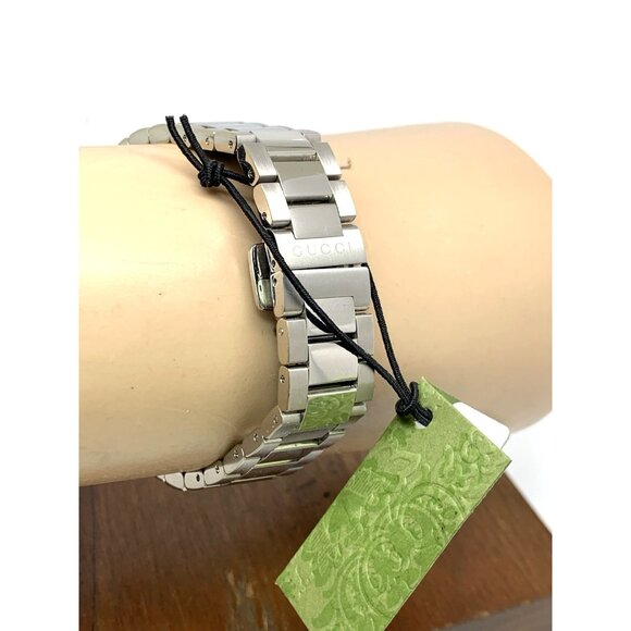 Gucci Women's Watch YA126551 G-Timeless Swiss Quartz Silver Dial Steel 27mm - Picture 10 of 14